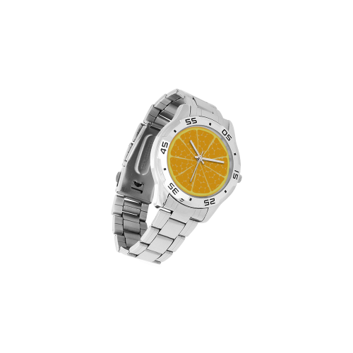 orange Men's Stainless Steel Analog Watch(Model 108)