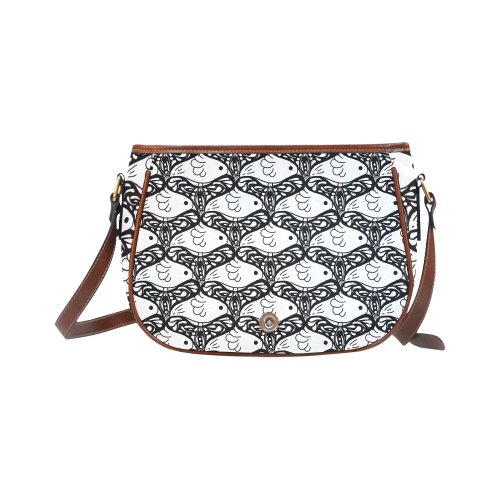 Bird and Butterfly Tessellation Saddle Bag/Large (Model 1649)