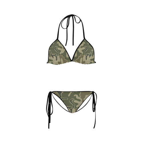 1948 Retro Camouflage Custom Bikini Swimsuit