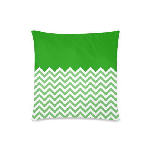 HIPSTER zigzag chevron pattern white Custom Zippered Pillow Case 18"x18"(Twin Sides)