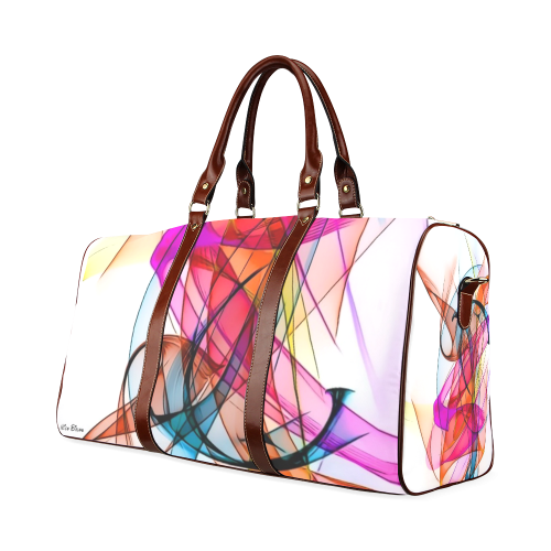 Summer Color Patter by Nico Bielow Waterproof Travel Bag/Small (Model 1639)