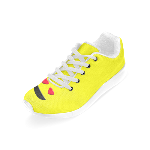Emoticon Heart Smiley Women’s Running Shoes (Model 020)