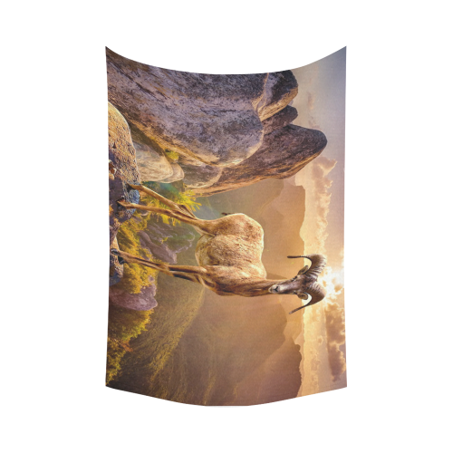 Antelope Fantasy Cotton Linen Wall Tapestry 90"x 60"