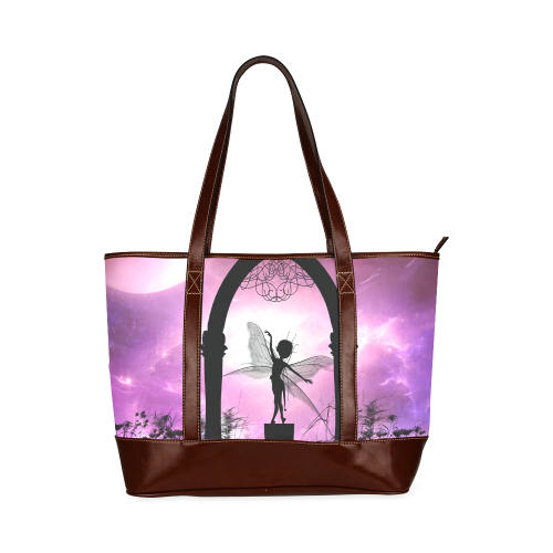 Cute dancing fairy in the night Tote Handbag (Model 1642)