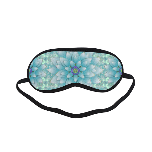 Turquoise Happy Lotus Sleeping Mask