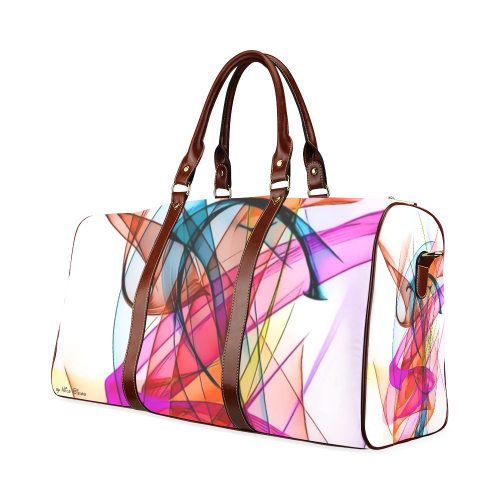 Summer Color Patter by Nico Bielow Waterproof Travel Bag/Large (Model 1639)