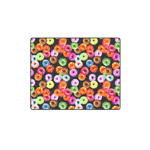 Colorful Yummy DONUTS pattern Blanket 40"x50"