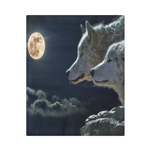Wolven Love By The Light Of The Moon Duvet Cover 86"x70" ( All-over-print)