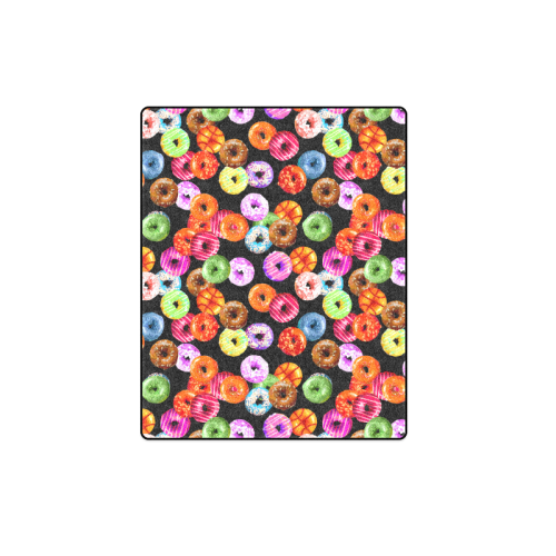 Colorful Yummy DONUTS pattern Blanket 40"x50"