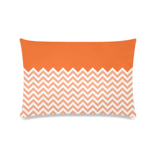 HIPSTER zigzag chevron pattern white Custom Zippered Pillow Case 16"x24"(Twin Sides)
