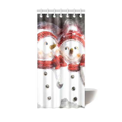 Snowman20160602 Shower Curtain 36"x72"