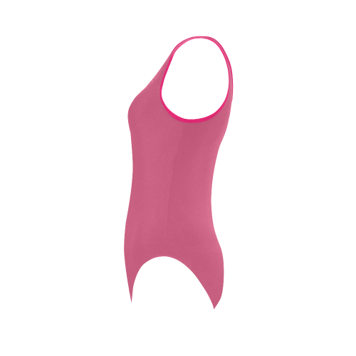 Pink Flambé Vest One Piece Swimsuit (Model S04)