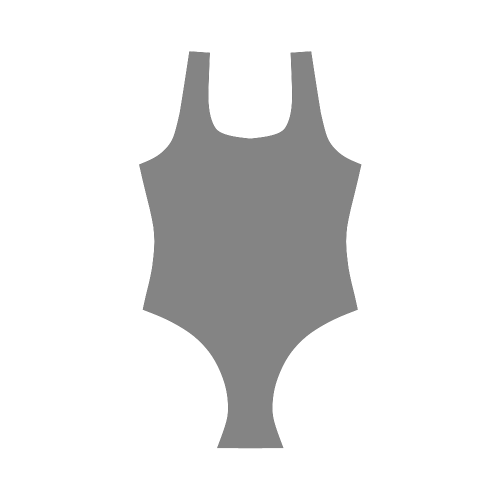 Steel Gray Vest One Piece Swimsuit (Model S04)