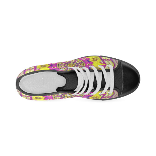 Celebrating summer in soul and mind mandala style Women's Classic High Top Canvas Shoes (Model 017)