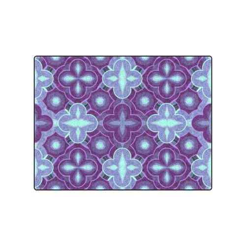 Purple blue pattern Blanket 50"x60"