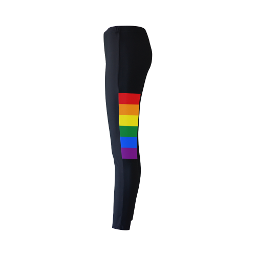 Gay Pride Rainbow Flag Stripes Cassandra Women's Leggings (Model L01)