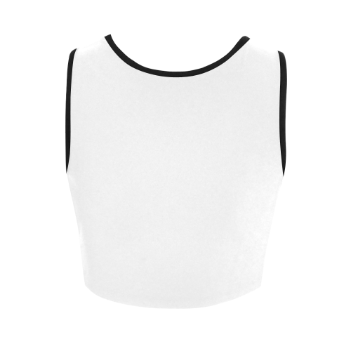 Black gibson-es-345 Women's Crop Top (Model T42)