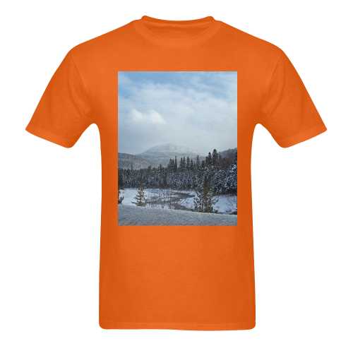 Winter Wonderland Men's T-Shirt in USA Size (Two Sides Printing)