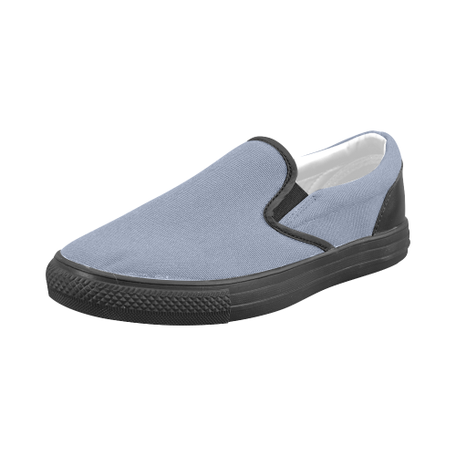 Stonewash Men's Slip-on Canvas Shoes (Model 019)