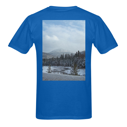 Winter Wonderland Men's T-Shirt in USA Size (Two Sides Printing)