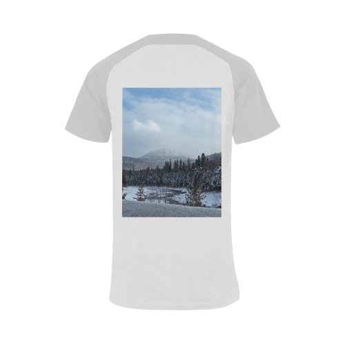 Winter Wonderland Men's Raglan T-shirt (USA Size) (Model T11)