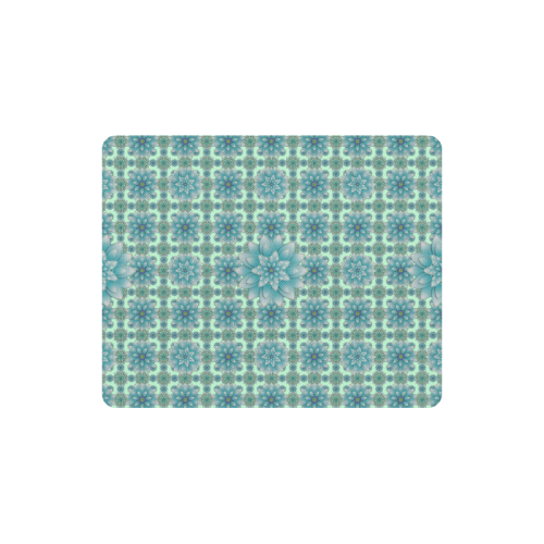 Happiness Turquoise Rectangle Mousepad