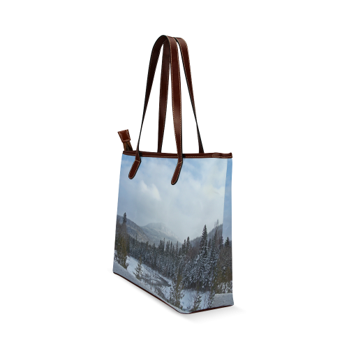 Winter Wonderland Shoulder Tote Bag (Model 1646)