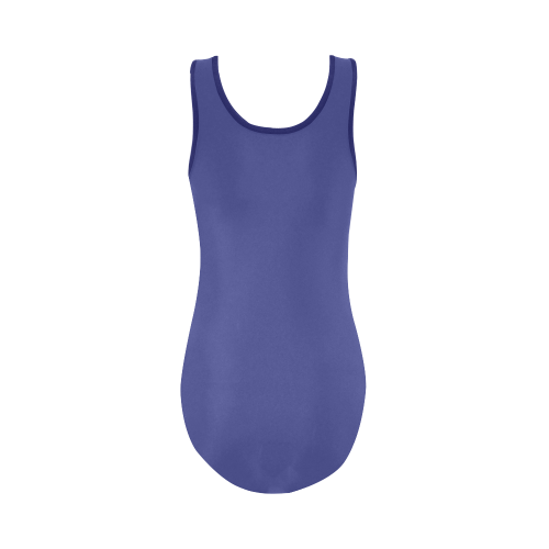 Royal Blue Vest One Piece Swimsuit (Model S04)