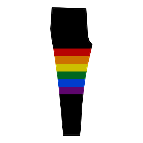 Gay Pride Rainbow Flag Stripes Cassandra Women's Leggings (Model L01)