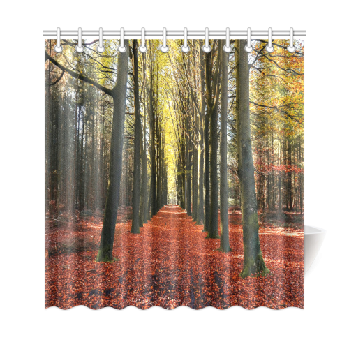 Autumn Forest Path Shower Curtain 69"x72"