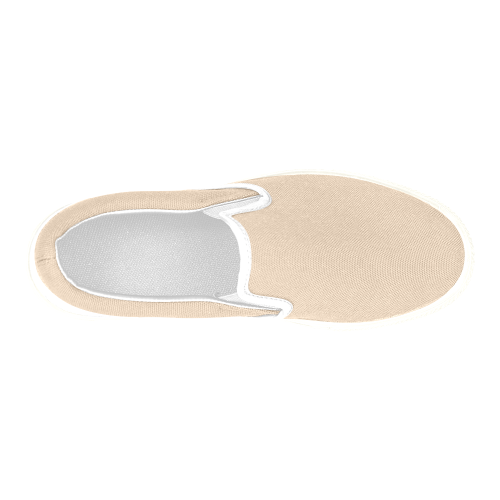 Apricot Illusion Men's Slip-on Canvas Shoes (Model 019)
