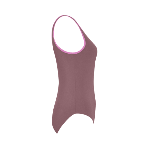 Crushed Berry Vest One Piece Swimsuit (Model S04)