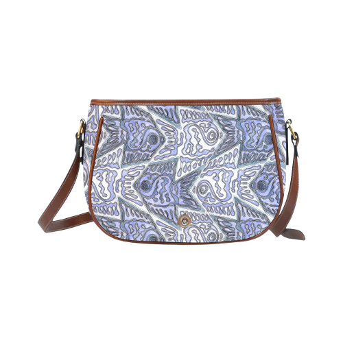 Fish Tessellation Saddle Bag/Large (Model 1649)