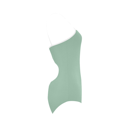 Grayed Jade Strap Swimsuit ( Model S05)