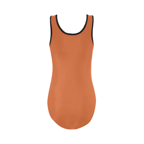 Harvest Pumpkin Vest One Piece Swimsuit (Model S04)