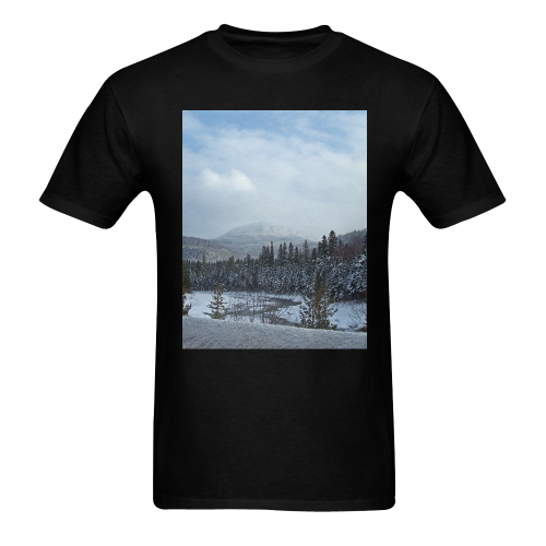 Winter Wonderland Men's T-Shirt in USA Size (Two Sides Printing)