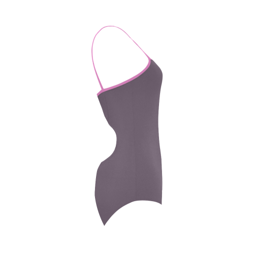 Vintage Violet Strap Swimsuit ( Model S05)