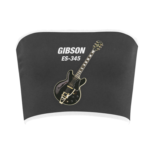 Black gibson-es-345 Bandeau Top