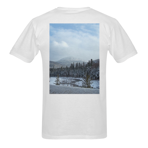 Winter Wonderland Men's T-Shirt in USA Size (Two Sides Printing)