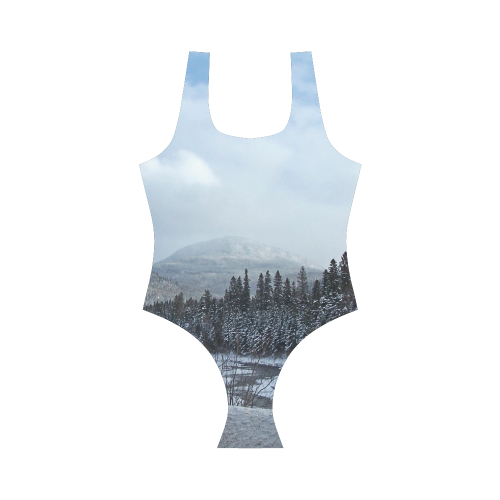 Winter Wonderland Vest One Piece Swimsuit (Model S04)