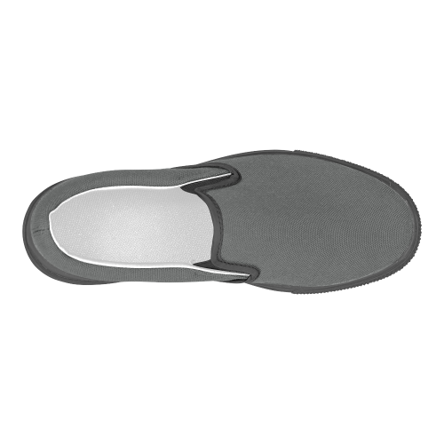 Pirate Black Men's Slip-on Canvas Shoes (Model 019)