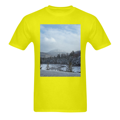 Winter Wonderland Men's T-Shirt in USA Size (Two Sides Printing)