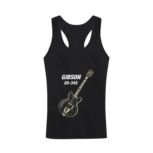 Black gibson-es-345 Men's I-shaped Tank Top (Model T32)