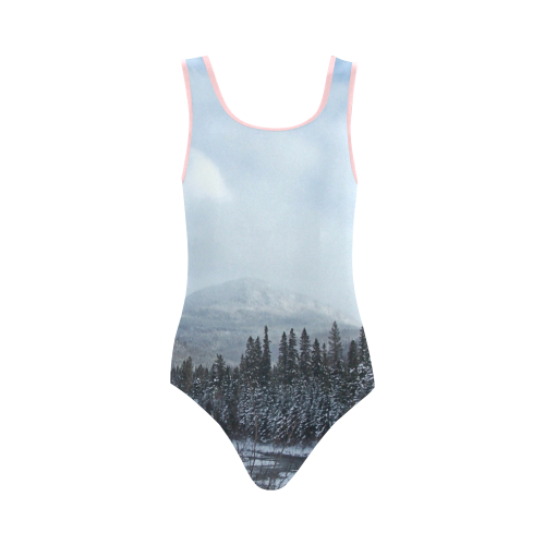 Winter Wonderland Vest One Piece Swimsuit (Model S04)