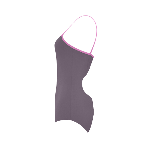 Vintage Violet Strap Swimsuit ( Model S05)