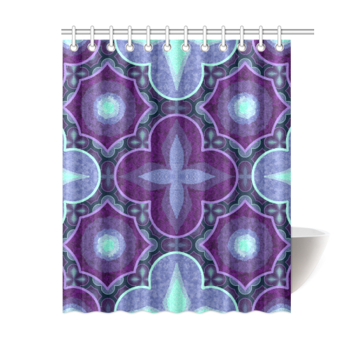 Purple blue Shower Curtain 60"x72"