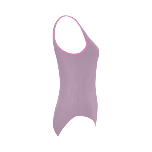 Lavender Herb Vest One Piece Swimsuit (Model S04)