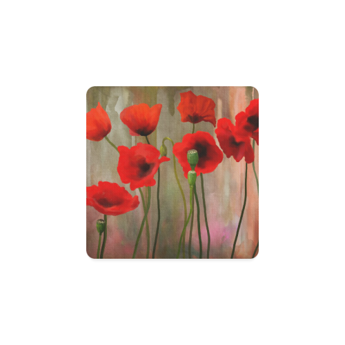 Poppies Square Coaster