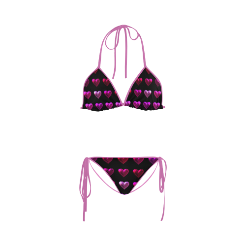 shiny hearts 10 Custom Bikini Swimsuit