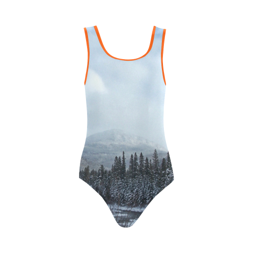 Winter Wonderland Vest One Piece Swimsuit (Model S04)